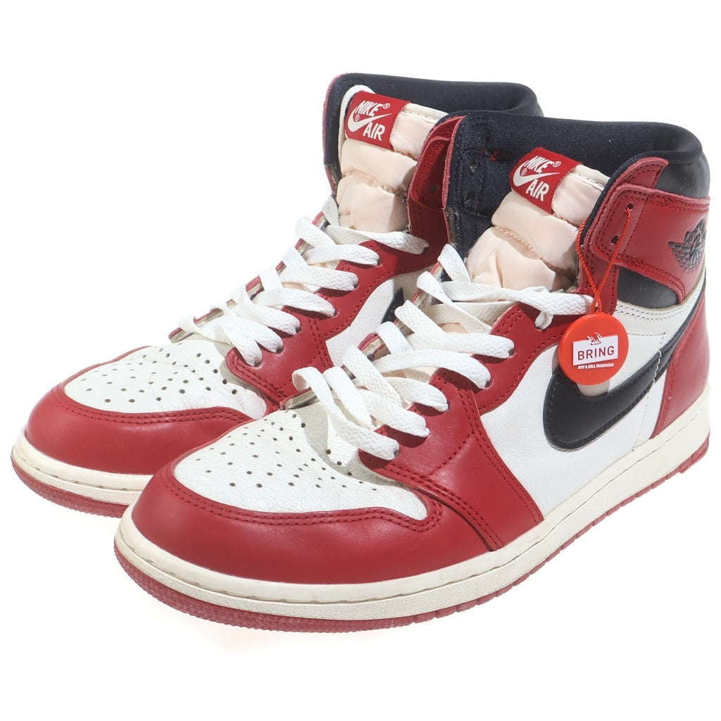 NIKE(ナイキ) AIR JORDAN 1 HIGH OG エアジョーダン1 ロスト&ファウンド シカゴ ハイカットスニーカー ホワイト/レッド US10/28cm DZ5485-612