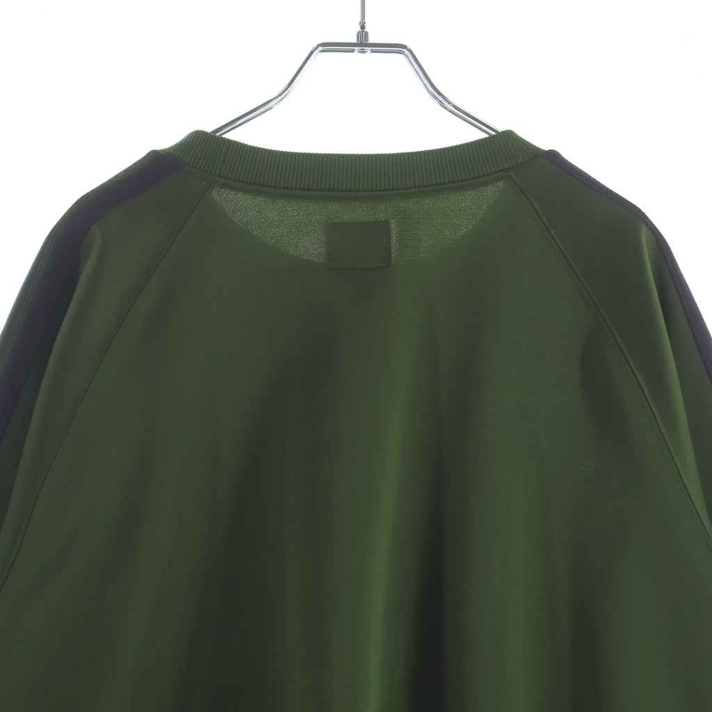 Needles(ニードルス) TRACK CREW NECK SHIRT ロゴエンブロイダリーデザイン クルーネック トラックスウェット トレーナー グリーン OT227
