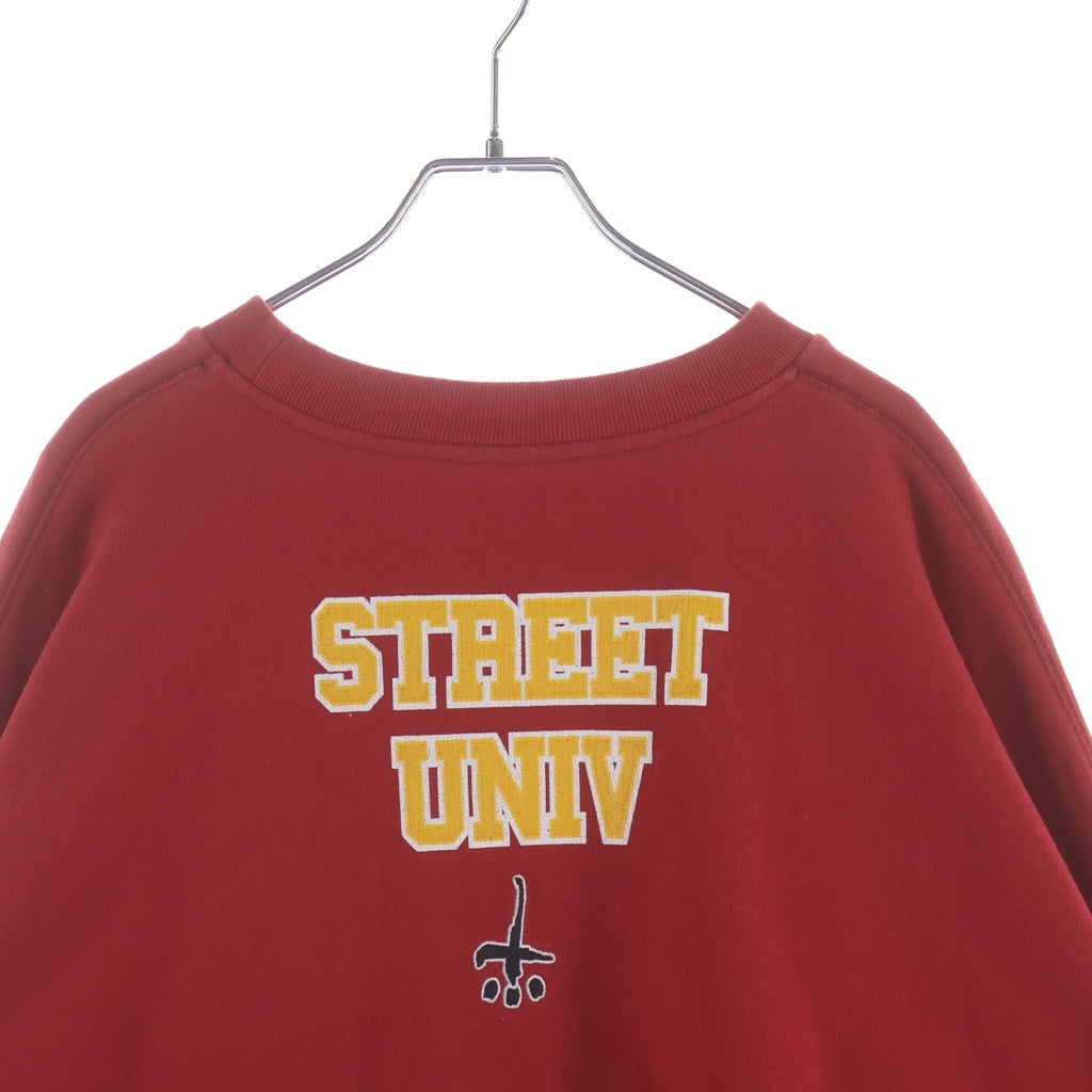cvtvlist(カタリスト) University Crewneck ユニバーシティ クルーネック スウェットシャツ レッド 2401110304