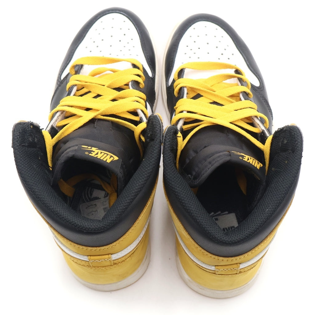 NIKE(ナイキ) AIR JORDAN 1 RETRO HIGH OG YELLOW OCHRE エアジョーダン 1 オークル ハイカットスニーカー イエロー/ブラック US9/27cm 555088-109