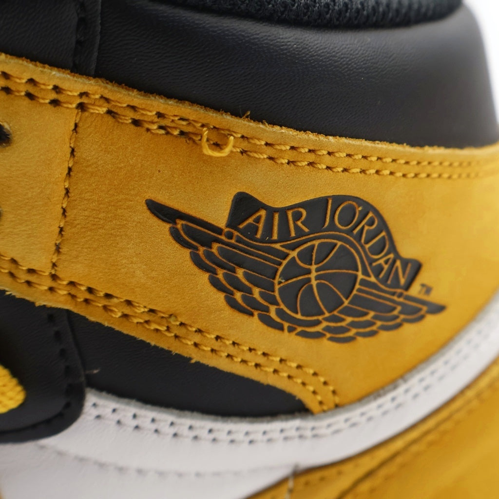 NIKE(ナイキ) AIR JORDAN 1 RETRO HIGH OG YELLOW OCHRE エアジョーダン 1 オークル ハイカットスニーカー イエロー/ブラック US9/27cm 555088-109