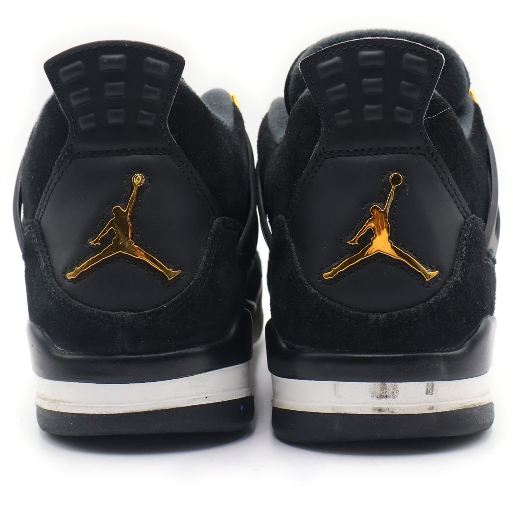 NIKE(ナイキ) AIR JORDAN 4 RETRO ROYALTY 308497-032 エアジョーダン4 レトロ ロイヤルティ スニーカー ブラック/ゴールド US9.5/27.5cm 308497-032