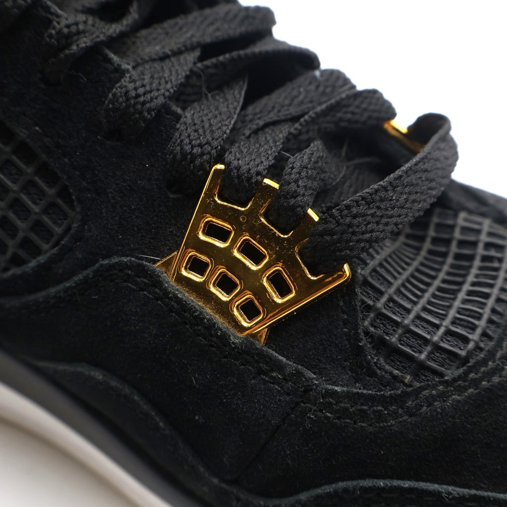 NIKE(ナイキ) AIR JORDAN 4 RETRO ROYALTY 308497-032 エアジョーダン4 レトロ ロイヤルティ スニーカー ブラック/ゴールド US9.5/27.5cm 308497-032