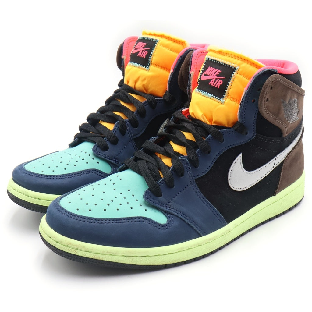 NIKE(ナイキ) AIR JORDAN 1 RETRO HIGH OG BAROQUE BROWN エアジョーダン1 レトロ ハイカットスニーカー マルチ US9.5/27.5cm 55088-201