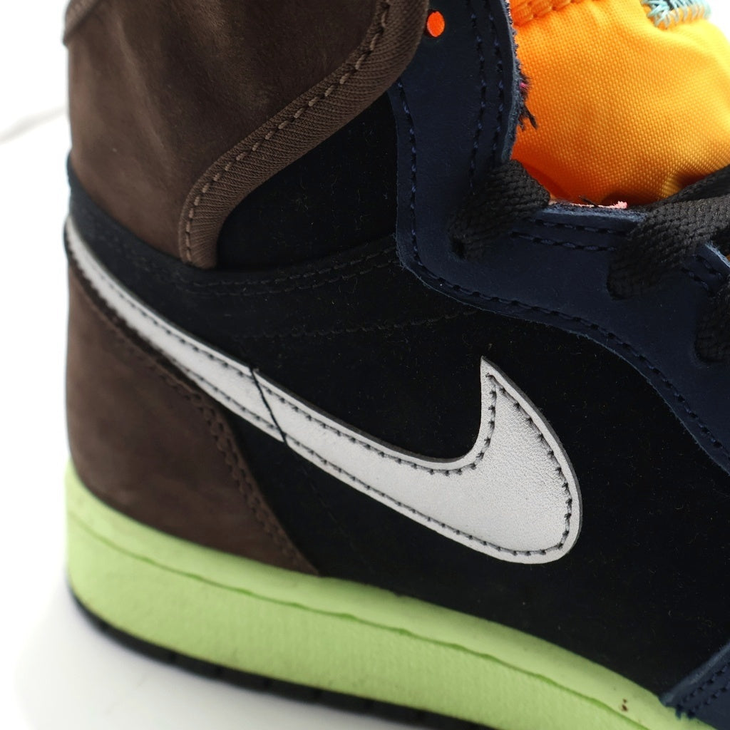 NIKE(ナイキ) AIR JORDAN 1 RETRO HIGH OG BAROQUE BROWN エアジョーダン1 レトロ ハイカットスニーカー マルチ US9.5/27.5cm 55088-201