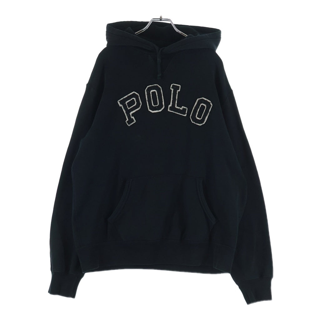 POLO RALPH LAUREN(ポロラルフローレン) ロゴワッペン プルオーバーパーカー フーディ ブラック