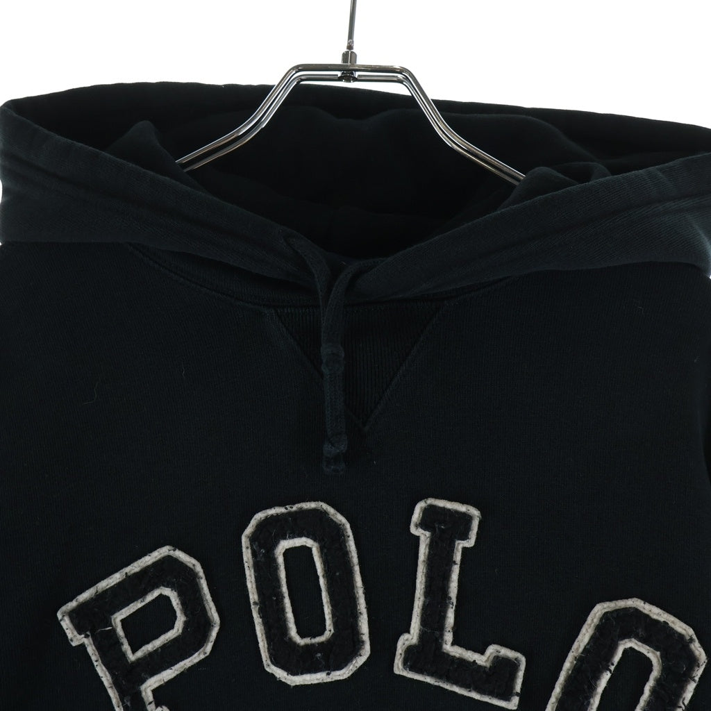 POLO RALPH LAUREN(ポロラルフローレン) ロゴワッペン プルオーバーパーカー フーディ ブラック