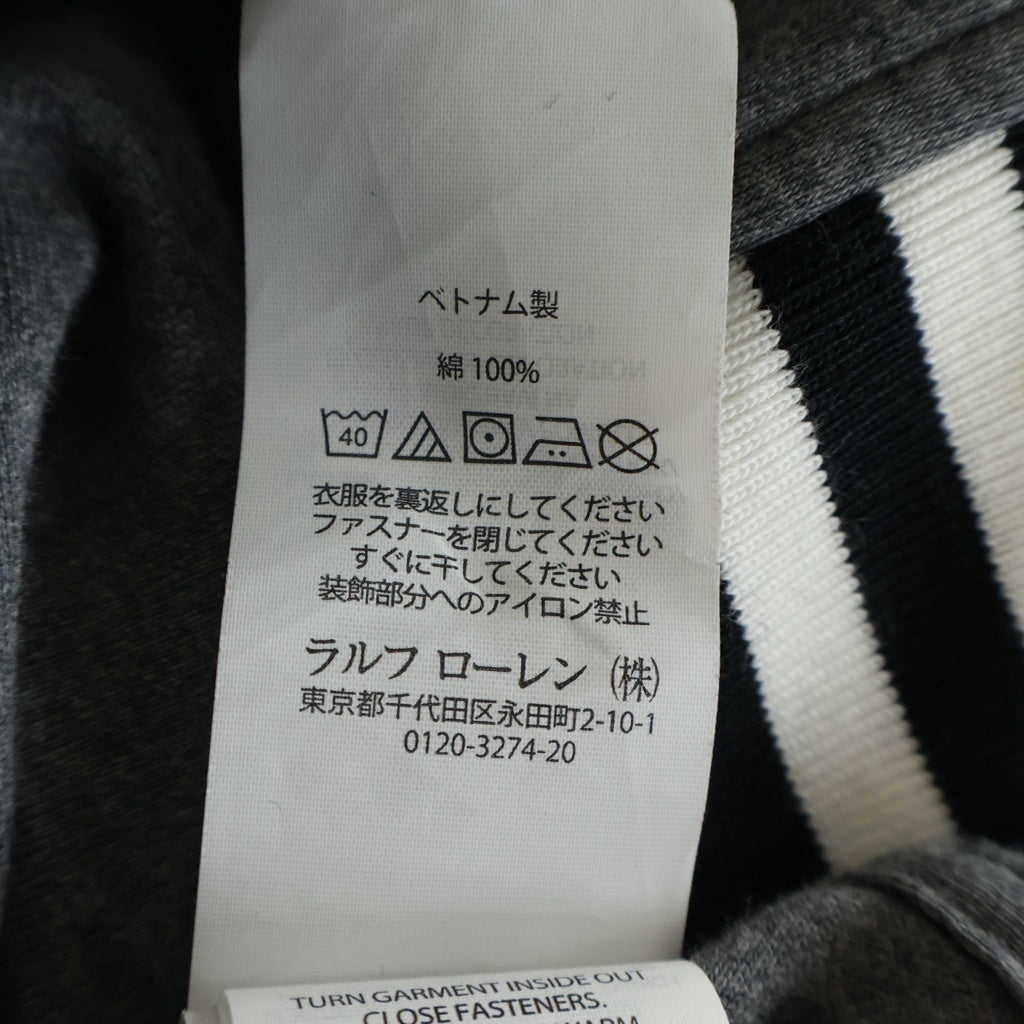 POLO RALPH LAUREN(ポロラルフローレン) スウェット スタジアム ジャンパー スタジャン ジャケット グレー/ブラック