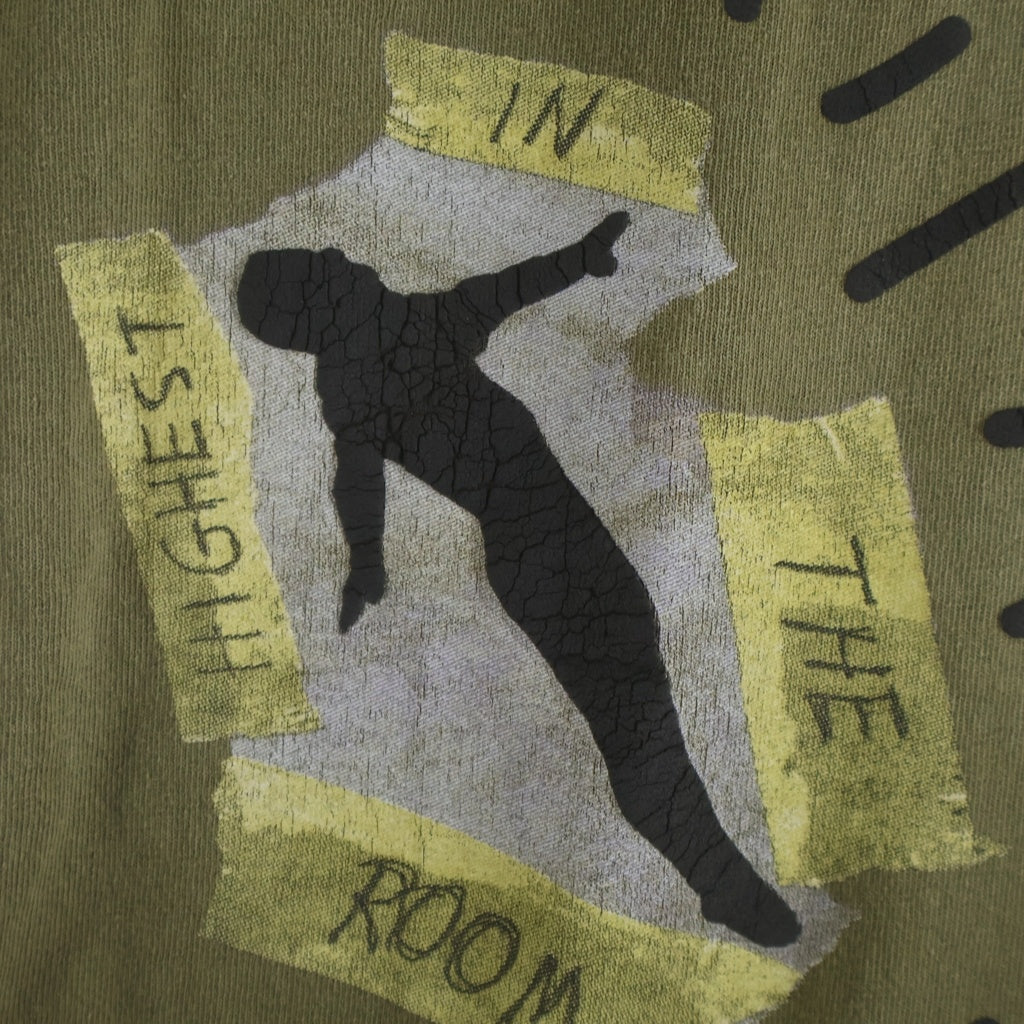 TRAVIS SCOTT(トラヴィススコット) Cactus jack Highest In The Room Dive Tee カクタスジャック ハイエスト イン ザ ルーム ダイブ 半袖Tシャツ カットソー カーキ
