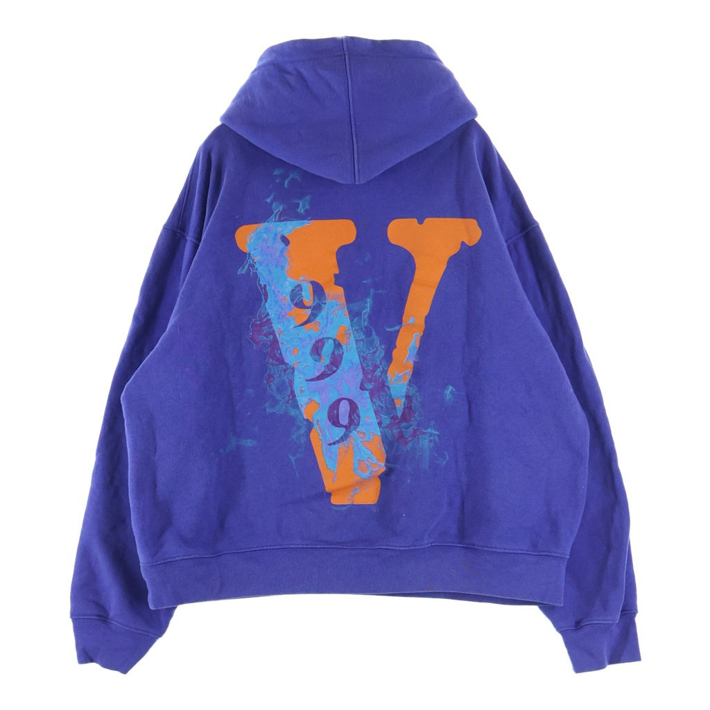 VLONE(ヴィーロン) ×Juice WRLD LOGO PRINT PULLOVER HOODIE ×ジュースワールド ロゴプリント プルオーバーパーカー フーディ パープル