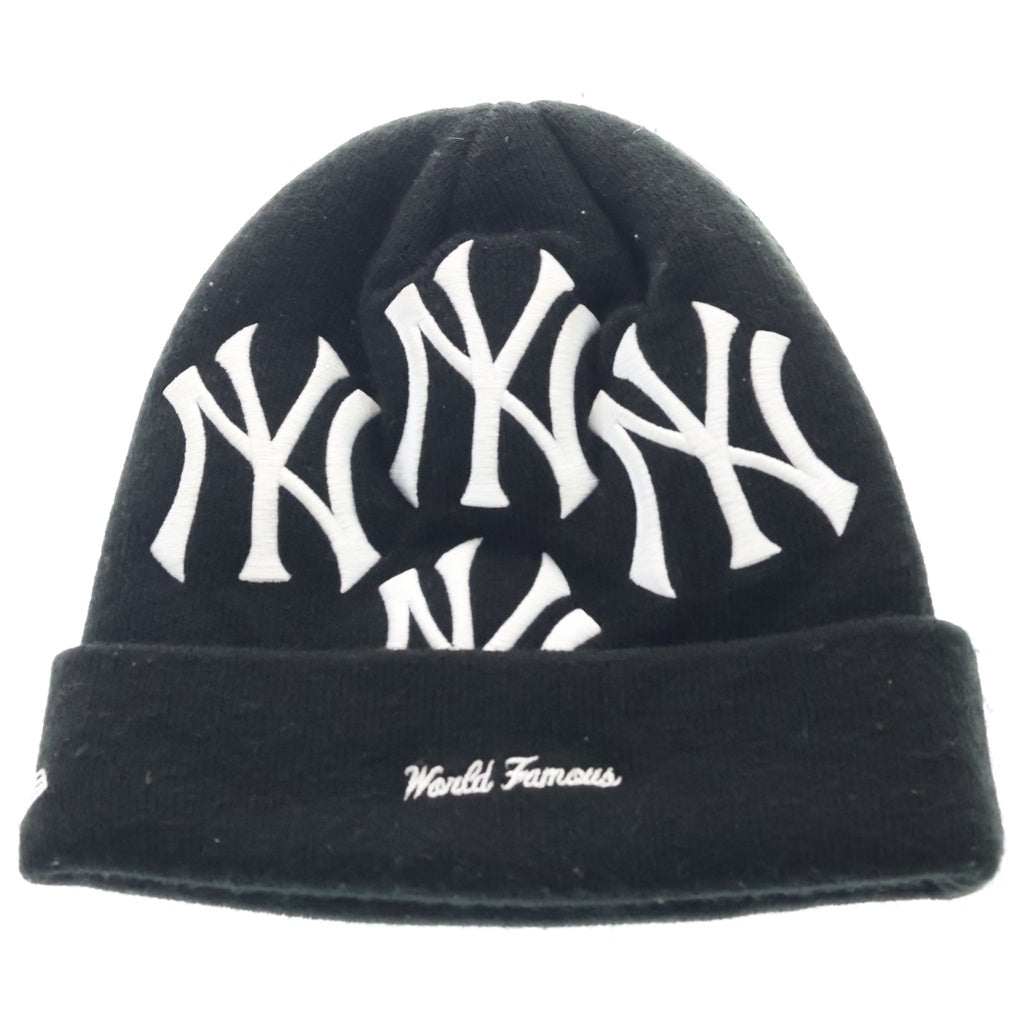 SUPREME(シュプリーム) 21AW New York Yankees New Era Box Logo Beanie NYヤンキース ボックスロゴビーニー ブラック ニットキャップ