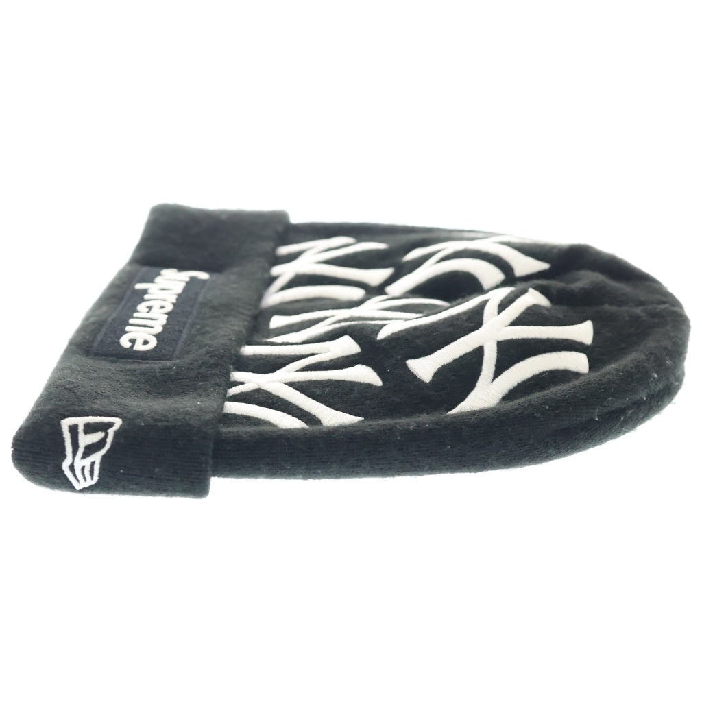 SUPREME(シュプリーム) 21AW New York Yankees New Era Box Logo Beanie NYヤンキース ボックスロゴビーニー ブラック ニットキャップ