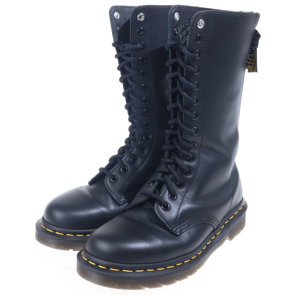 Dr.Martens(ドクターマーチン) ×Y's 10EYE BOOT レザー ブーツ ブラック
