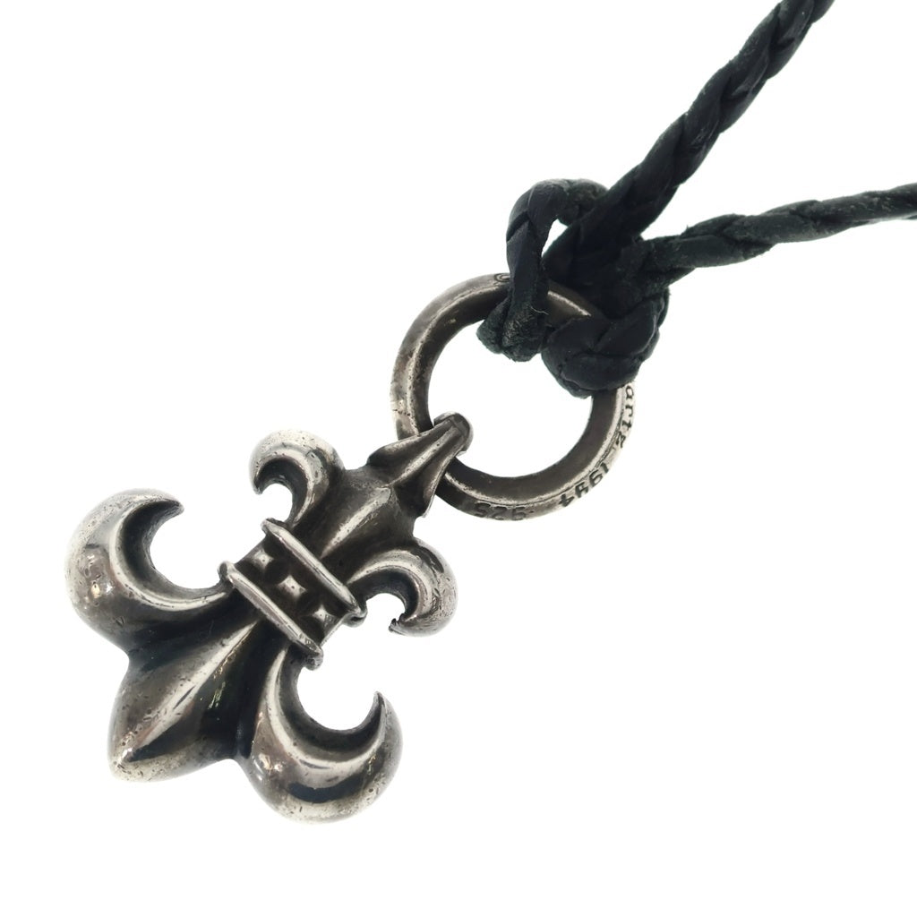 CHROME HEARTS(クロムハーツ) OLD BS FLUER BSフレア ペンダントトップ レザーブレイド シルバー/ブラック