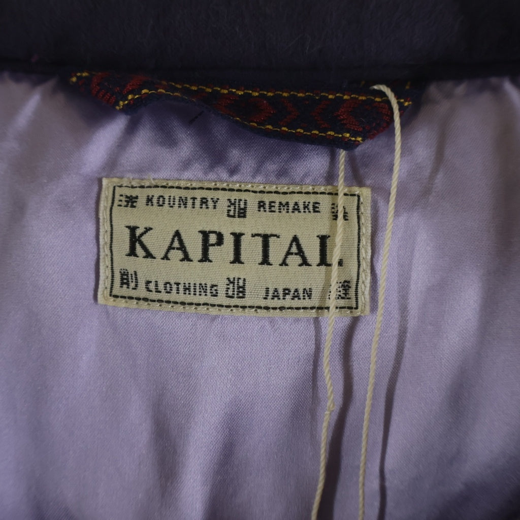 KAPITAL(キャピタル) ガーゼ バンダナ パッチワーク パフィー ジャケット パープル K1910LJ068