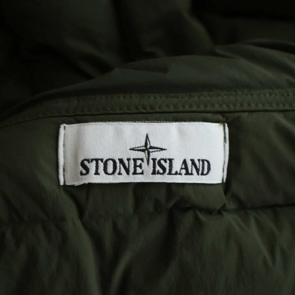 STONE ISLAND(ストーンアイランド) SEAMLESS TUNNEL NYLON DOWN-TC シームレス トンネルフーデッドナイロンダウンジャケット カーキ 791543728