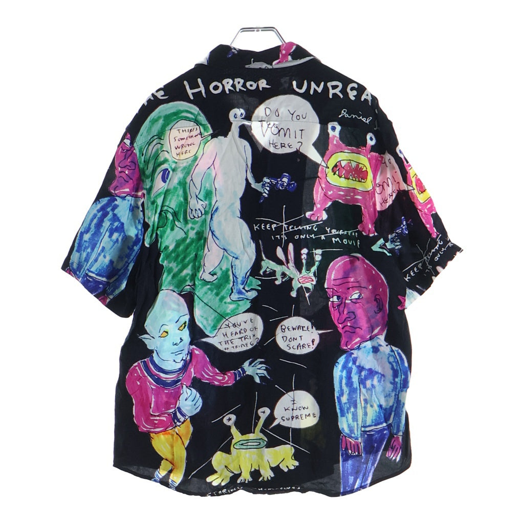 SUPREME(シュプリーム) 20SS Daniel Johnston Rayon S/S Shirt ダニエルジョンストン レーヨン 半袖 シャツ ブラック