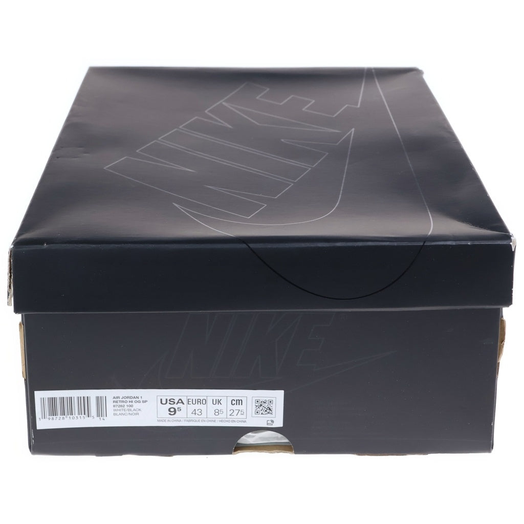 NIKE(ナイキ) ×FRAGMENT DESIGN ×UNION AIR JORDAN 1 RETRO HIGH OG エアジョーダン1 レトロ ハイカット スニーカー US9.5/27.5cm II7282-100