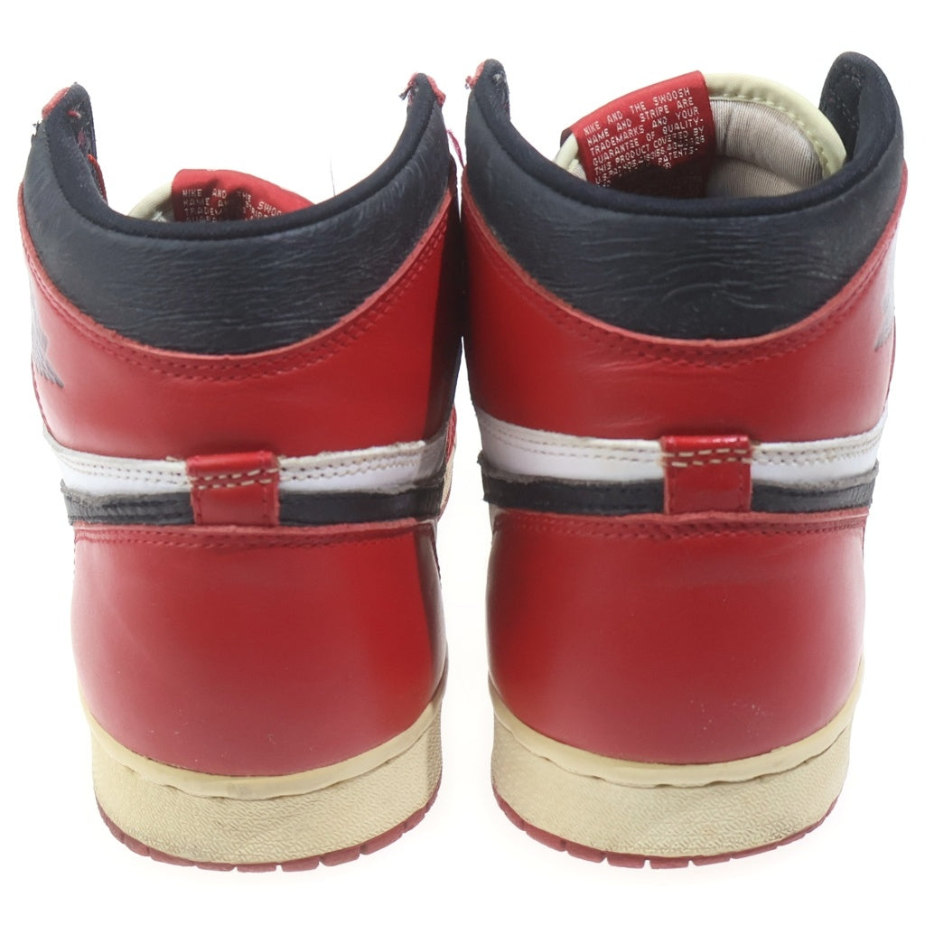 NIKE(ナイキ) 【観賞用1994年製】AIR JORDAN 1 RETRO HIGH CHICAGO エアジョーダン レトロ シカゴ ハイカットスニーカー ホワイト/レッド US10/28cm 130207-101