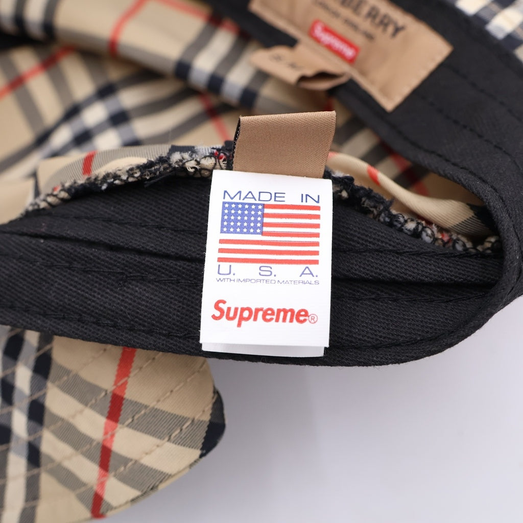 SUPREME(シュプリーム) 22SS ×BURBERRY Crusher ノヴァチェック バケットハット ベージュ