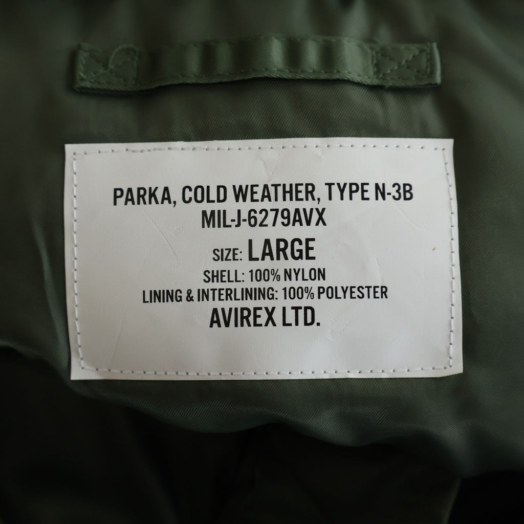 AVIREX(アヴィレックス) N-3B コマーシャル フライトジャケット カーキ 783-3952019