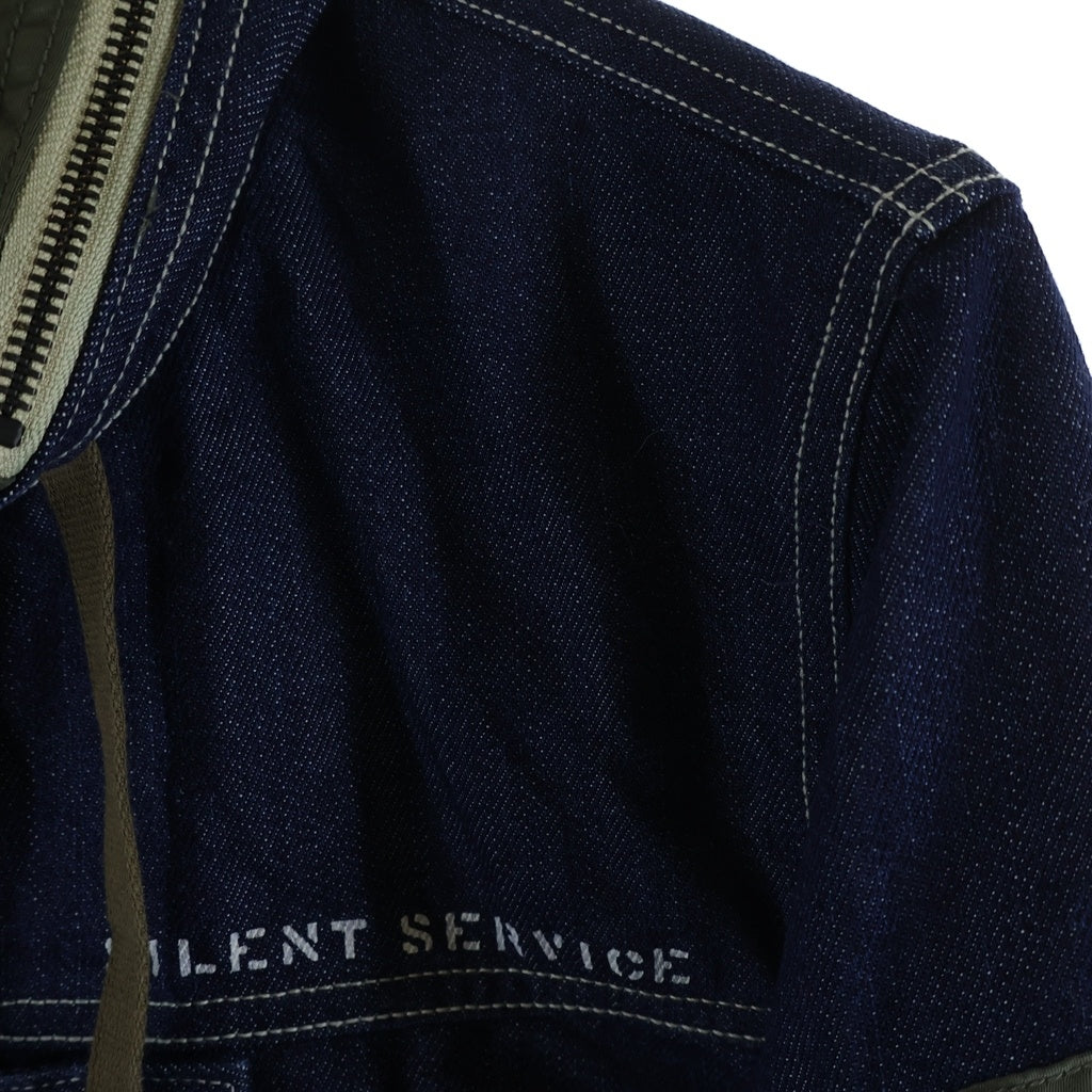AVIREX(アヴィレックス) TYPE BLUE COMBINATION CUSTOM DENIM JACKET コンビネーション カスタムデニムジャケット インディゴ/カーキ 6102135
