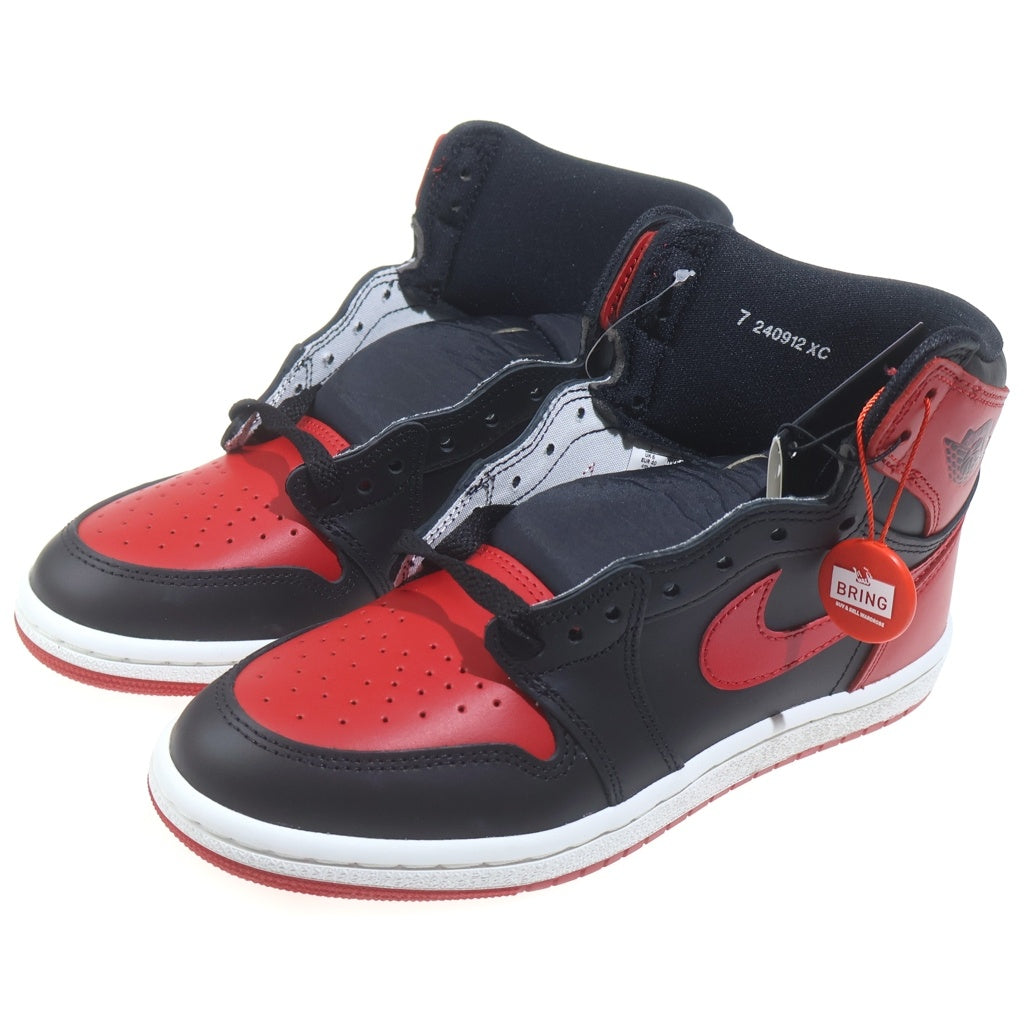 NIKE(ナイキ) AIR JORDAN 1 HIGH 85 BRED エアジョーダン1 85 ブレッド ハイカットスニーカー ブラック/レッド US7/25cm HV6674-067