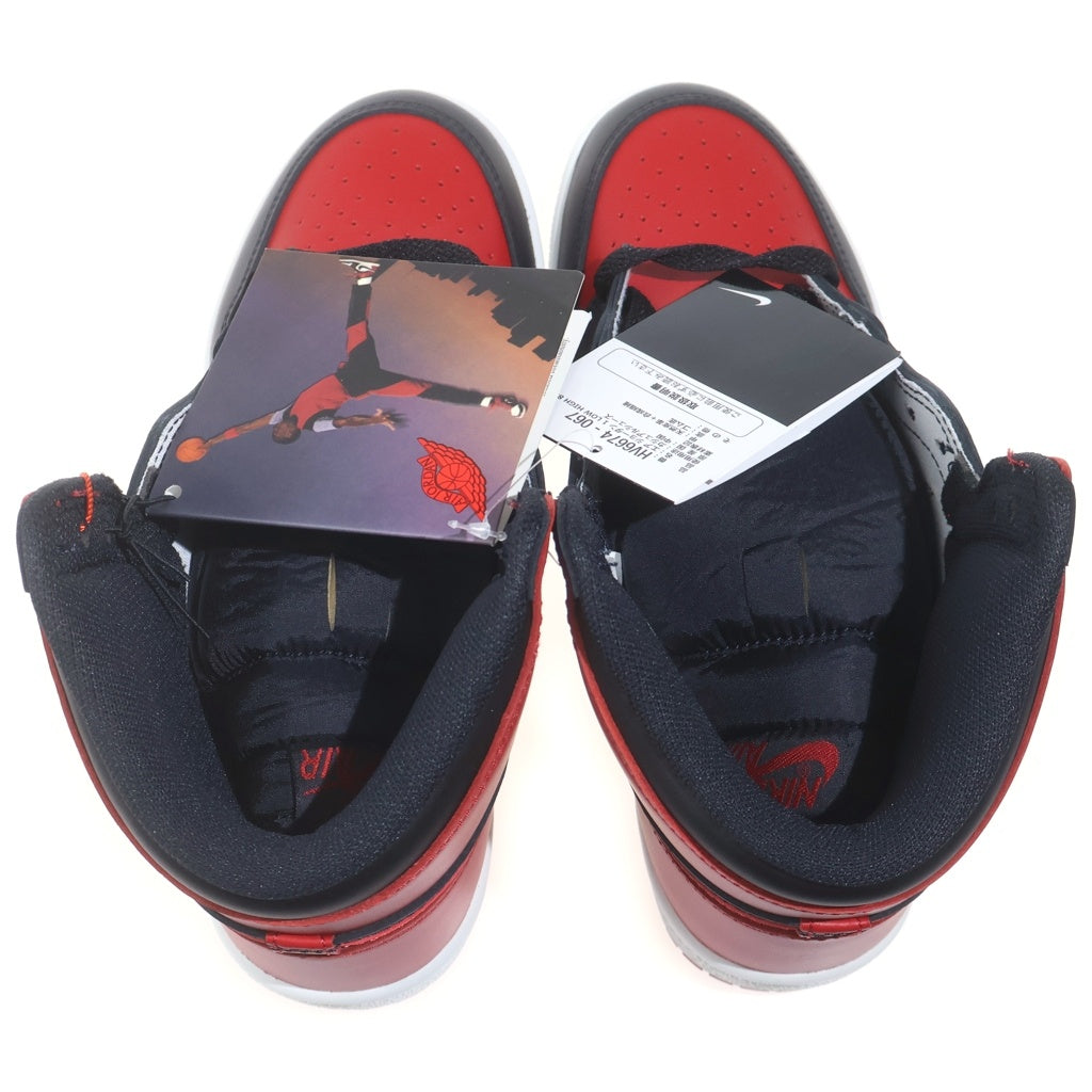 NIKE(ナイキ) AIR JORDAN 1 HIGH 85 BRED エアジョーダン1 85 ブレッド ハイカットスニーカー ブラック/レッド US7/25cm HV6674-067
