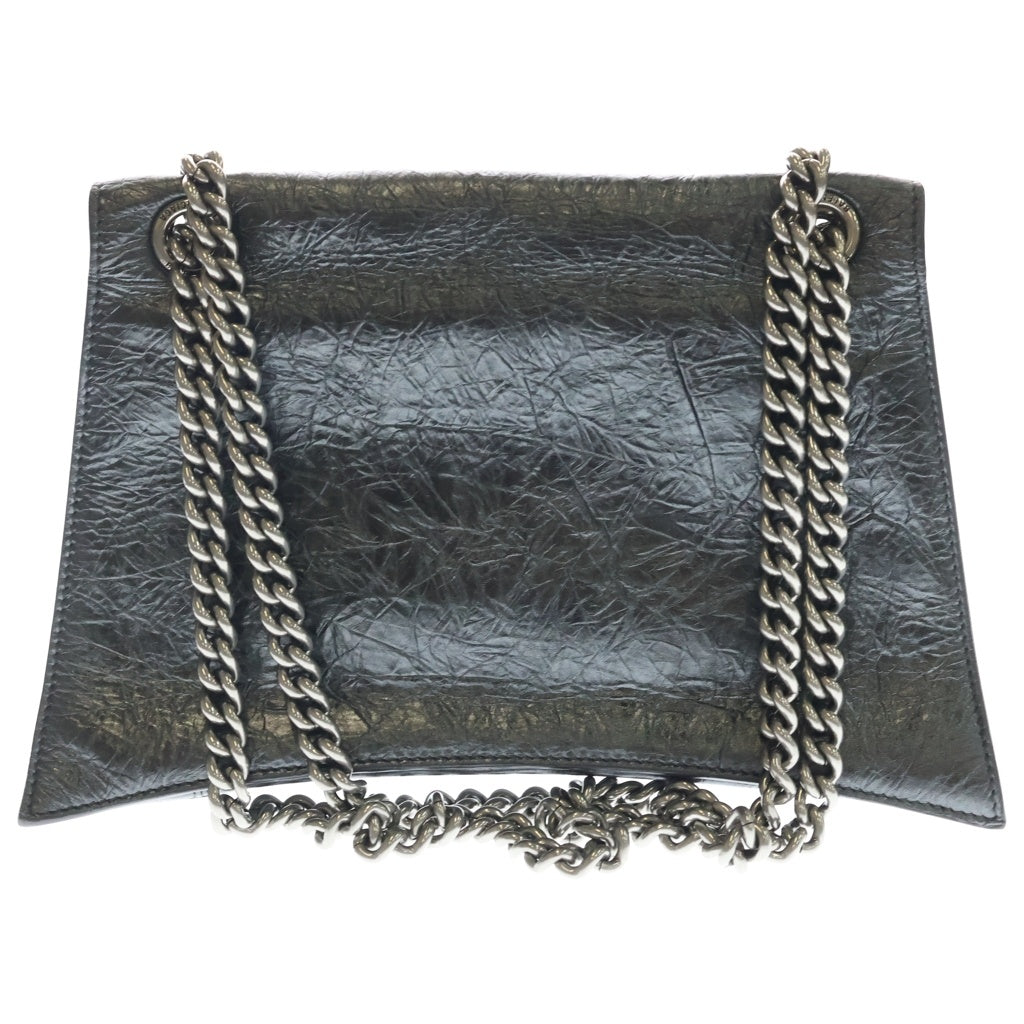BALENCIAGA(バレンシアガ) Crush Quilted Chain Shoulder Bag クラッシュ クイルテッド チェーン ショルダー バッグ シルバー 716393 1314 レディース