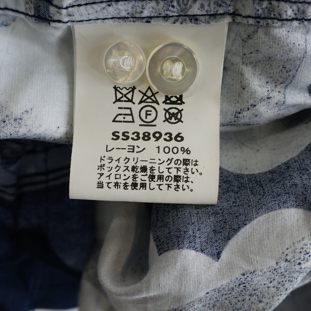 SUN SURF(サンサーフ) ×葛飾北斎 百物語 オーバープリント アロハシャツ ブルー SS38936