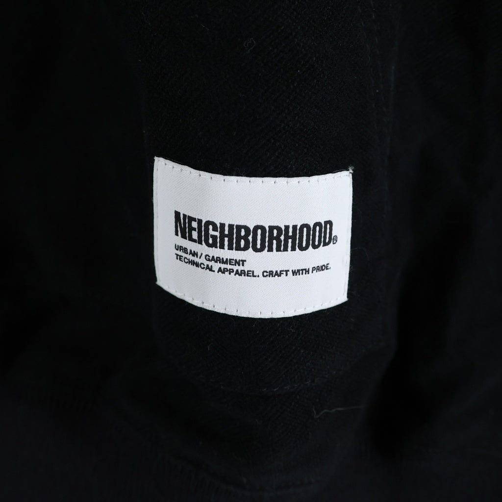 NEIGHBORHOOD(ネイバーフッド) 23AW HALF ZIP PULLOVER SHIRT LS ハーフジップ プルオーバー シャツ ブラック 232TSNH-SHM09