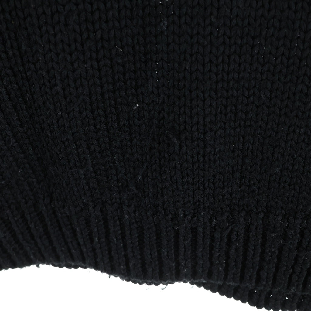 WTAPS(ダブルタップス) 23AW バックロゴ クルーネック ニット セーター ブラック 232MADT-KNM04