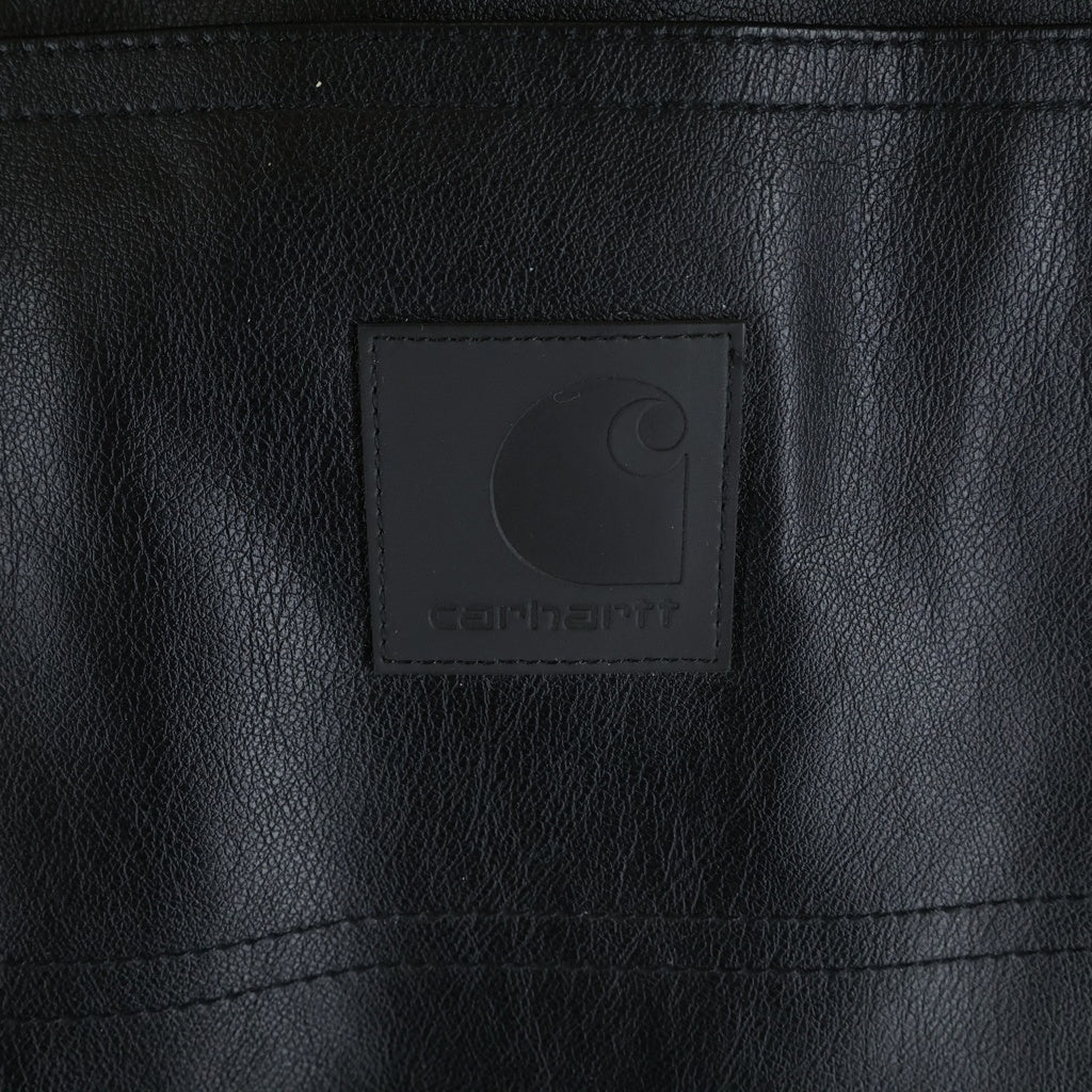 CARHARTT(カーハート) Single Knee Leather Pant シングルニー フェイクレザー パンツ ブラック I034446