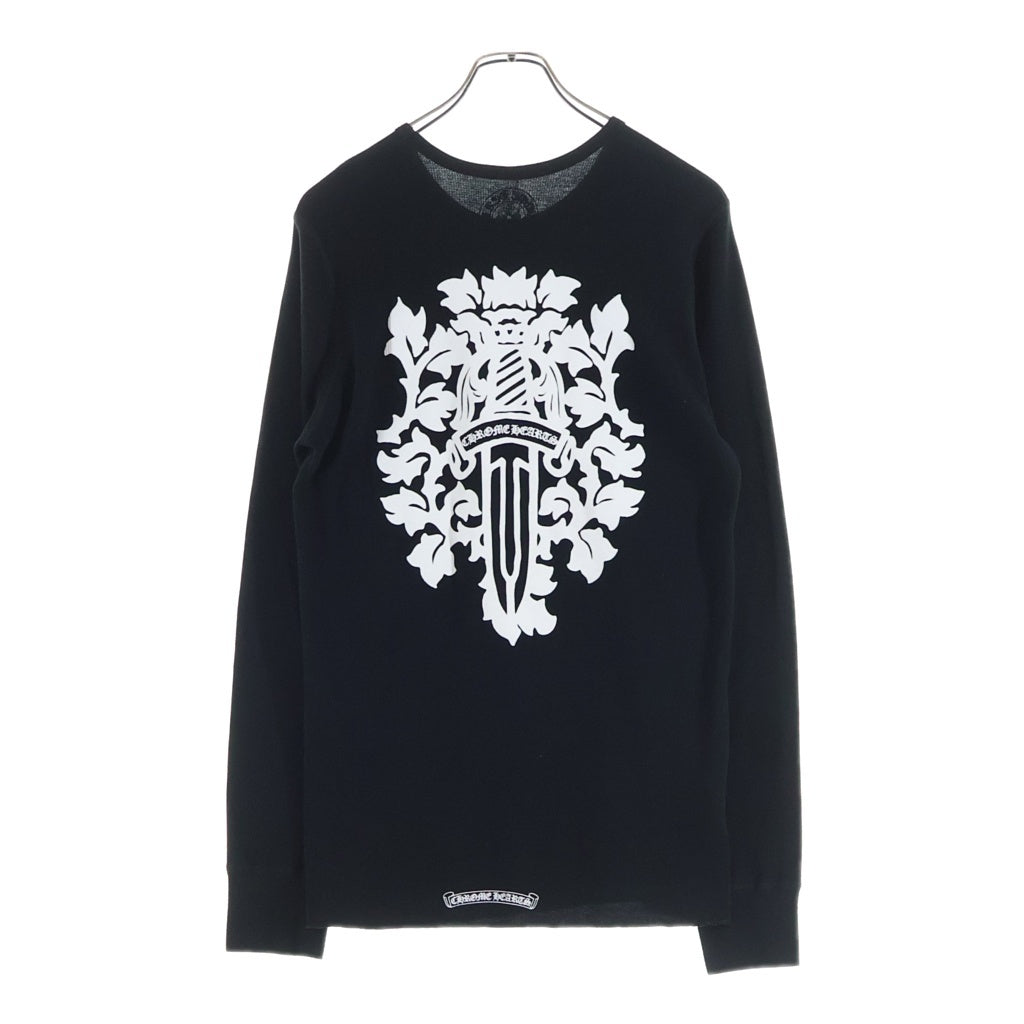 CHROME HEARTS(クロムハーツ) Vine Dagger Print Thermal Long Sleeve Tee ヴァインダガー プリント サーマル ロングスリーブTシャツ ブラック