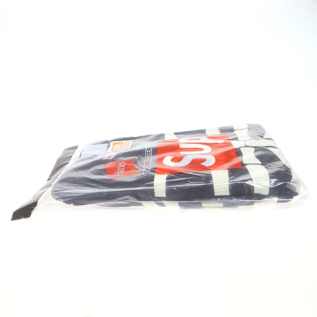 SUPREME(シュプリーム) 25AW Hanes Bones Thermal Crew (1Pack) ヘインズ ボーン サーマル長袖Tシャツ ロンT ブラック