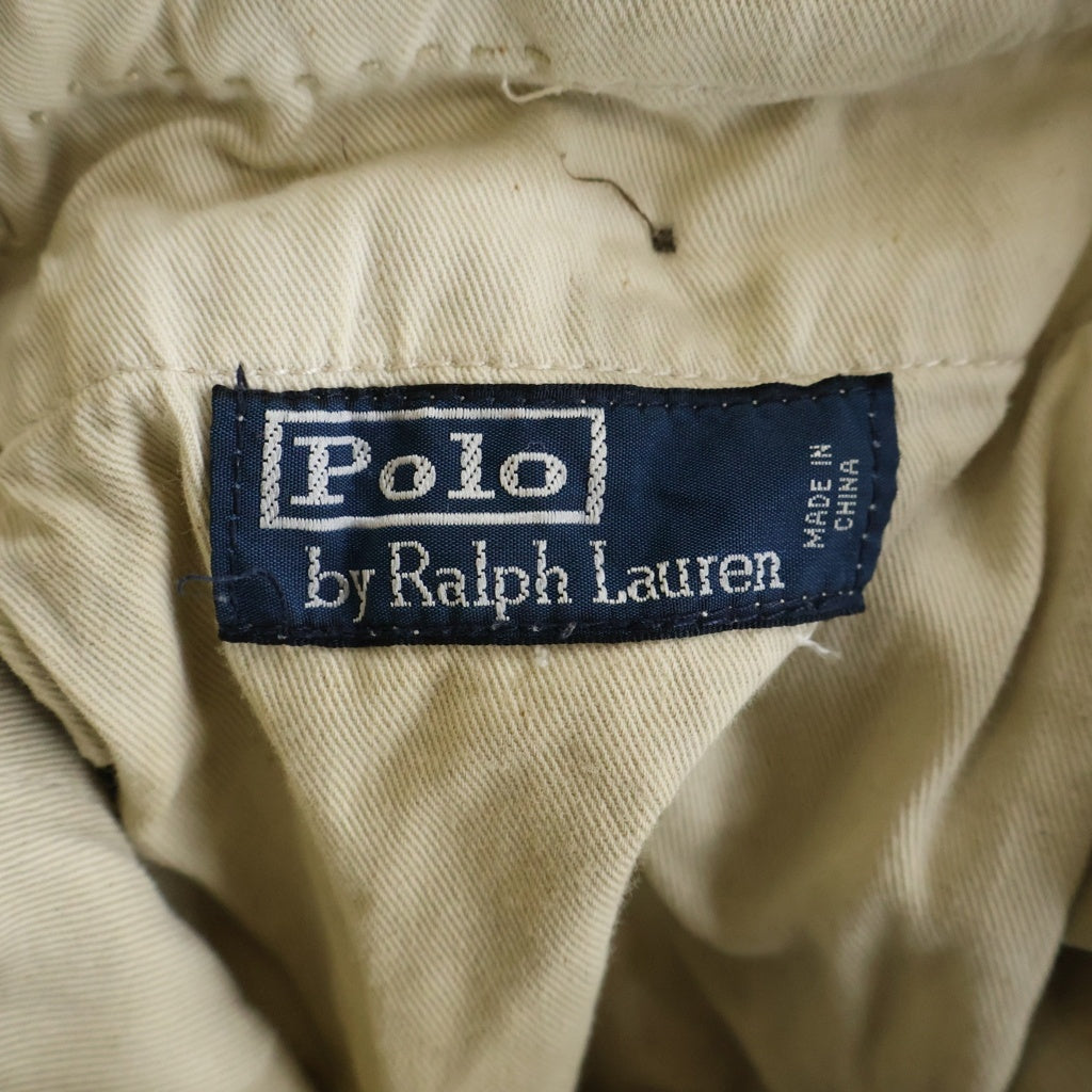 POLO RALPH LAUREN(ポロラルフローレン) 90S VINTAGE ペンキ加工 チノパン ブラウン