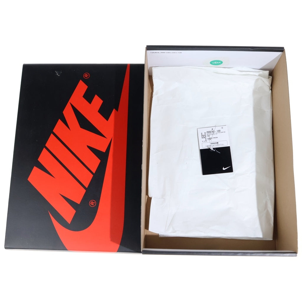 NIKE(ナイキ) ×RUI HACIMURA AIR JORDAN 1 RETRO LOW OG エアジョーダン1 八村 塁 ローカットスニーカー ベージュ US9.5/27.5cm HV8293-100