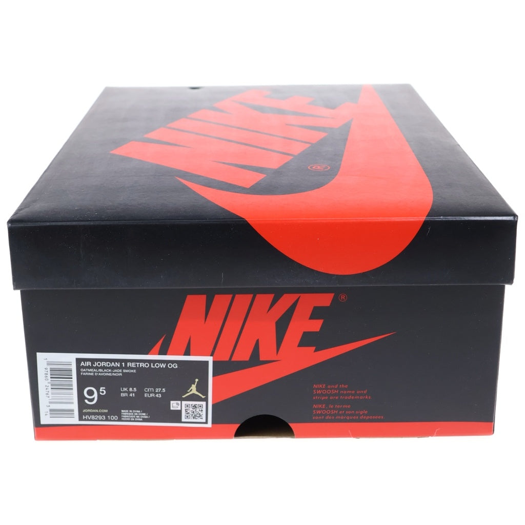 NIKE(ナイキ) ×RUI HACIMURA AIR JORDAN 1 RETRO LOW OG エアジョーダン1 八村 塁 ローカットスニーカー ベージュ US9.5/27.5cm HV8293-100