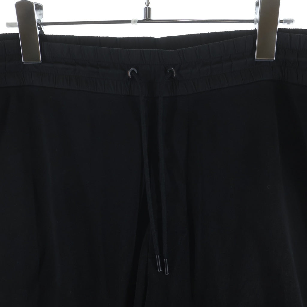 MONCLER(モンクレール) 21AW PANTALONE Side Tape Logo Cotton Sweatpants サイドテープロゴコットンスウェットパンツ G20918H00007 ブラック