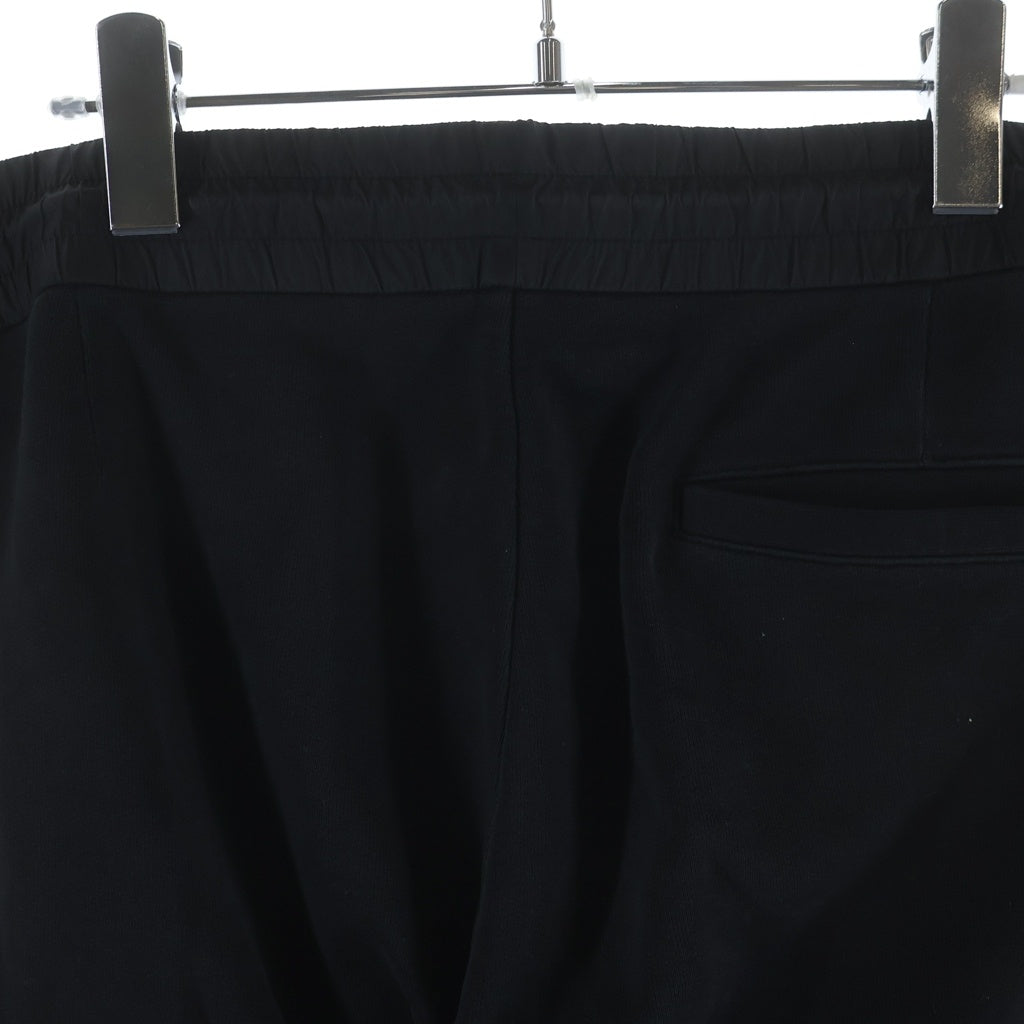 MONCLER(モンクレール) 21AW PANTALONE Side Tape Logo Cotton Sweatpants サイドテープロゴコットンスウェットパンツ G20918H00007 ブラック
