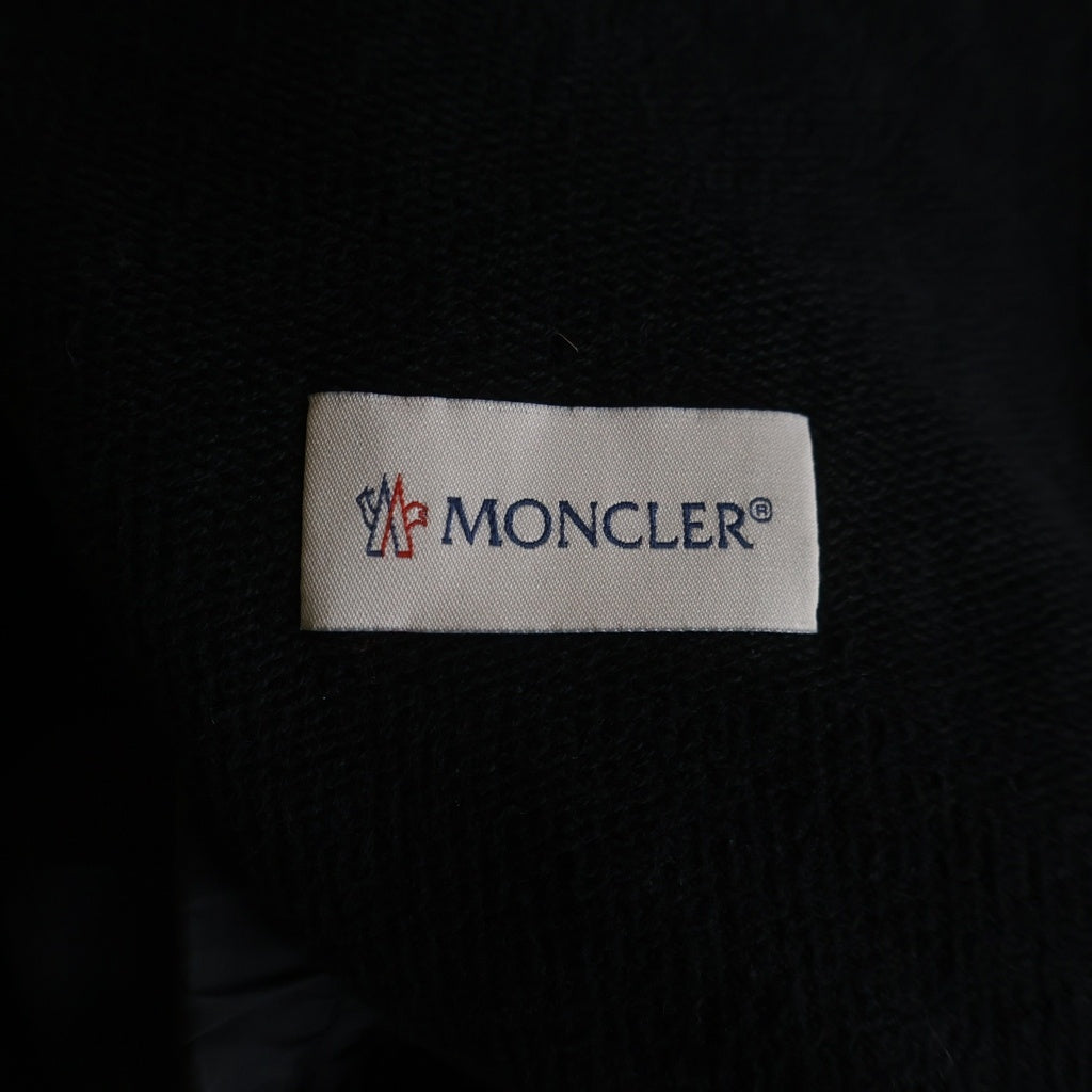 MONCLER(モンクレール) 21AW PANTALONE Side Tape Logo Cotton Sweatpants サイドテープロゴコットンスウェットパンツ G20918H00007 ブラック