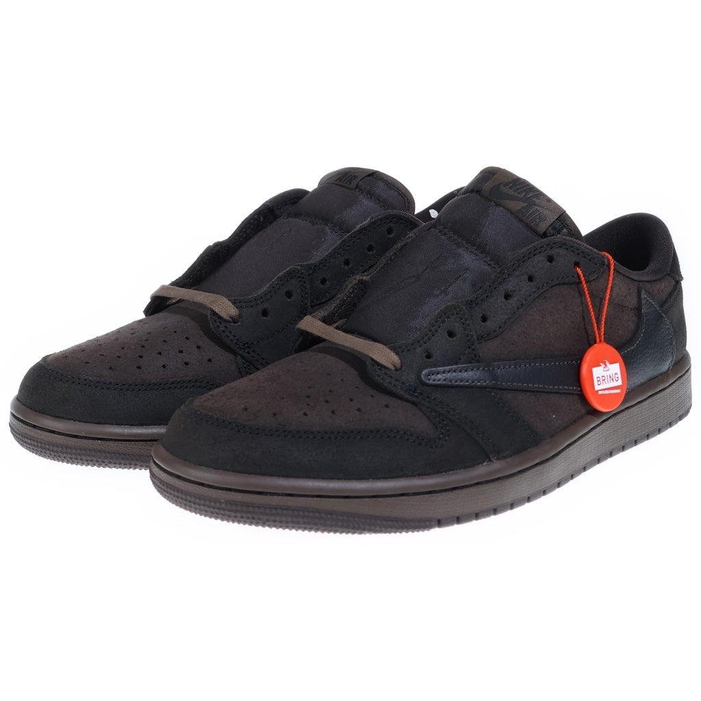 NIKE(ナイキ) ×TRAVIS SCOTT AIR JORDAN 1 LOW OG SP VELVET BROWN DM7866-202 トラヴィススコット エアジョーダン 1 ベルベット ローカットスニーカー US9.5/27.5cm