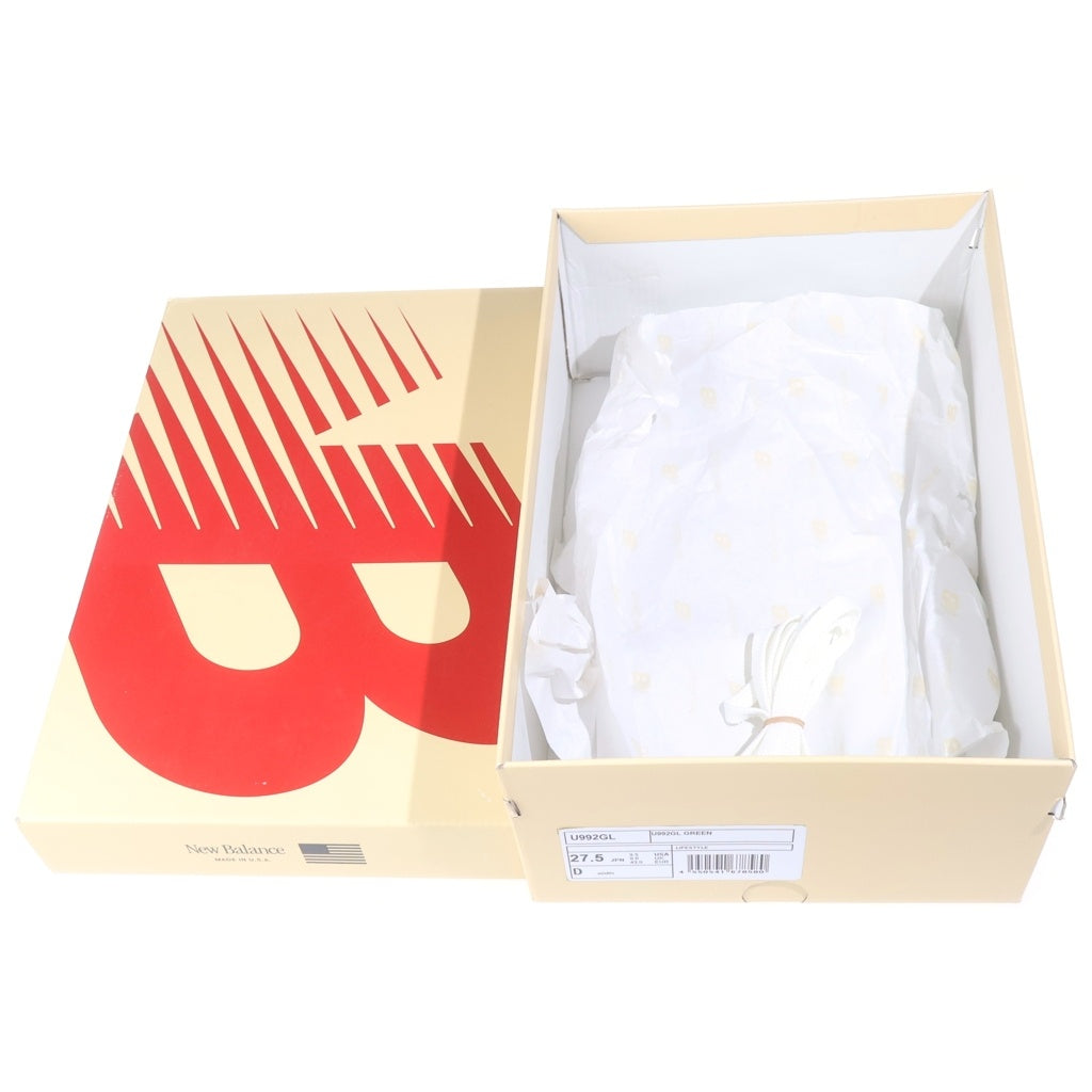 New Balance(ニューバランス) U992GL ダークモカ ローカット スニーカー カーキ US9.5/27.5cm