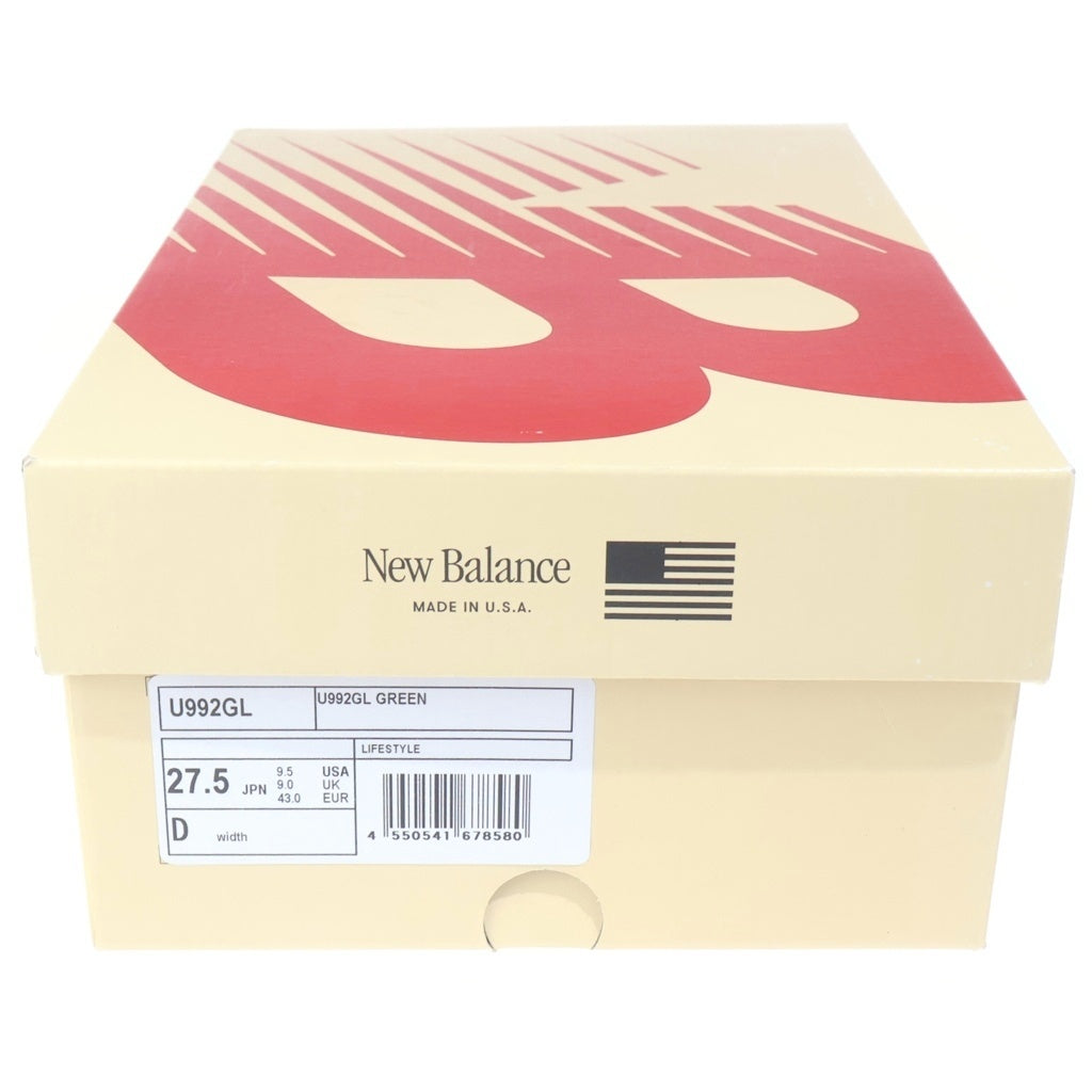 New Balance(ニューバランス) U992GL ダークモカ ローカット スニーカー カーキ US9.5/27.5cm