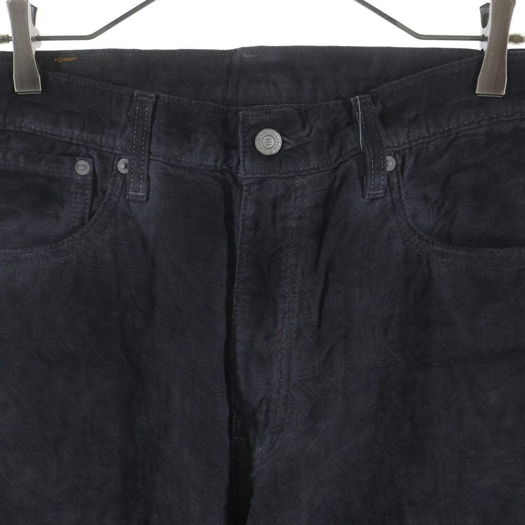 STUSSY(ステューシー) ×Levi's Dyed Jacquard Jeans ×ステューシー ダイド ジャカード ジーンズパンツ ブラック A5219-0002