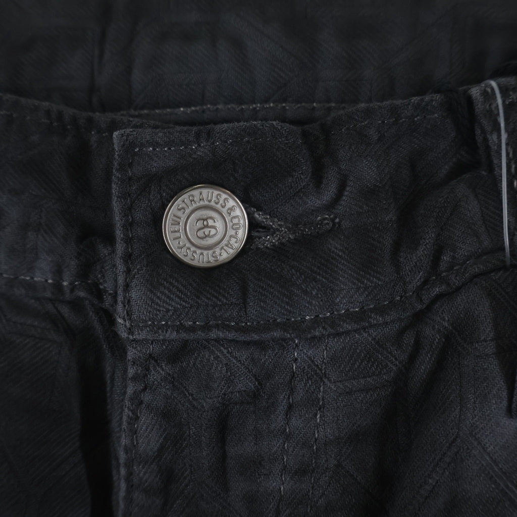 STUSSY(ステューシー) ×Levi's Dyed Jacquard Jeans ×ステューシー ダイド ジャカード ジーンズパンツ ブラック A5219-0002
