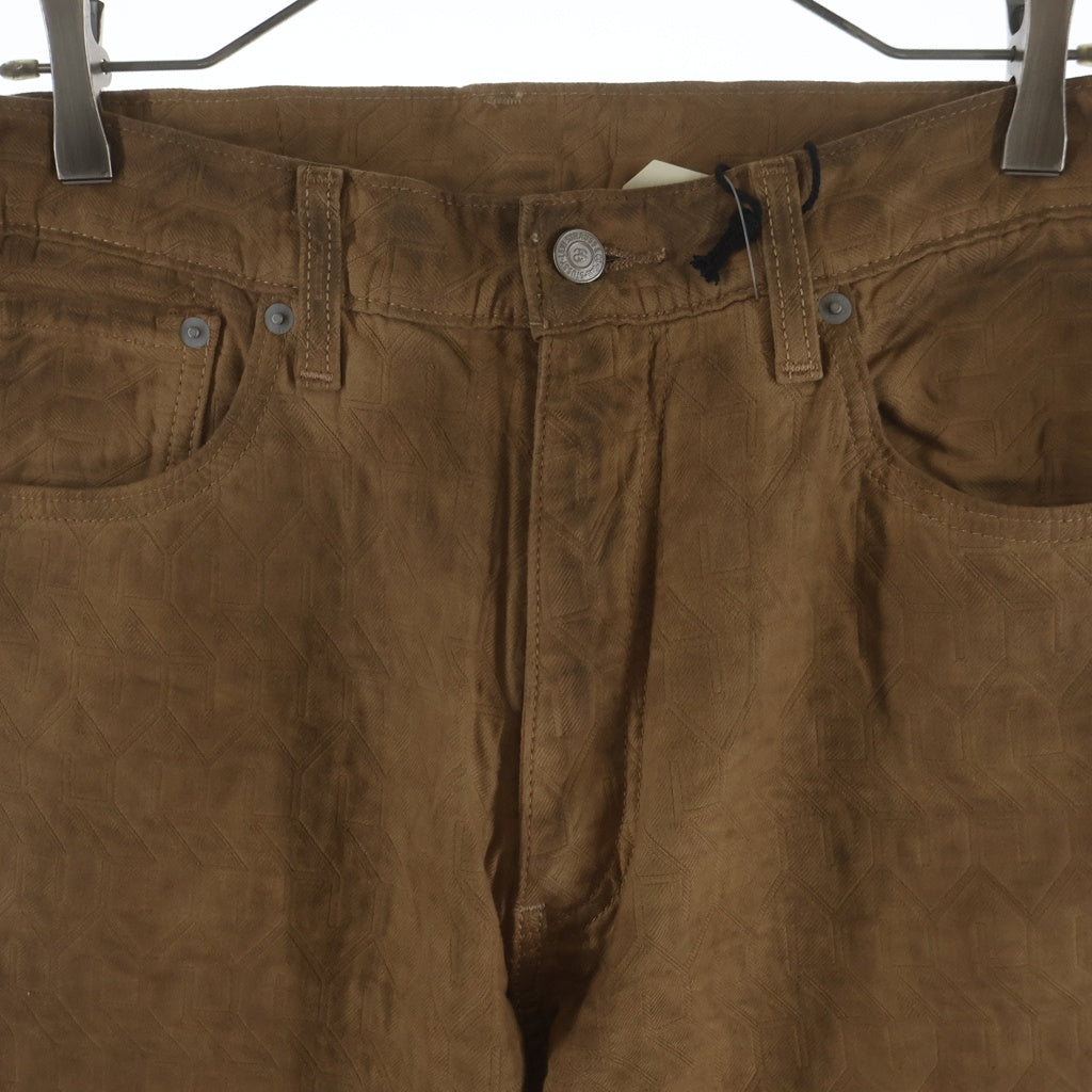 STUSSY(ステューシー) ×Levi's Dyed Jacquard Jeans ×ステューシー ダイド ジャカード ジーンズパンツ ブラウン A5219-0001