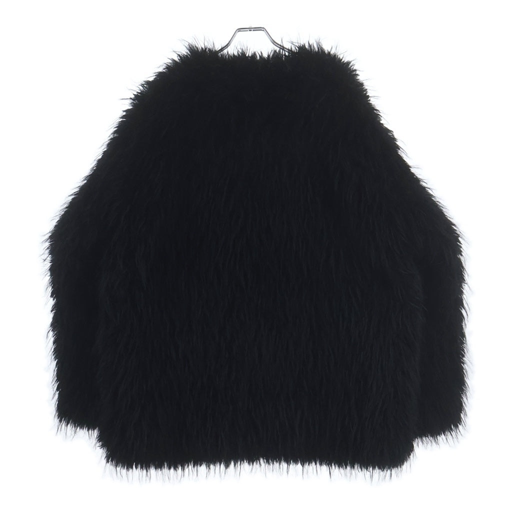 s'yte(サイト) SHAGGY FUR CREW NECK PULLOVER シャギー ファー クルー ネック プルオーバー ブラック UU-B11-623