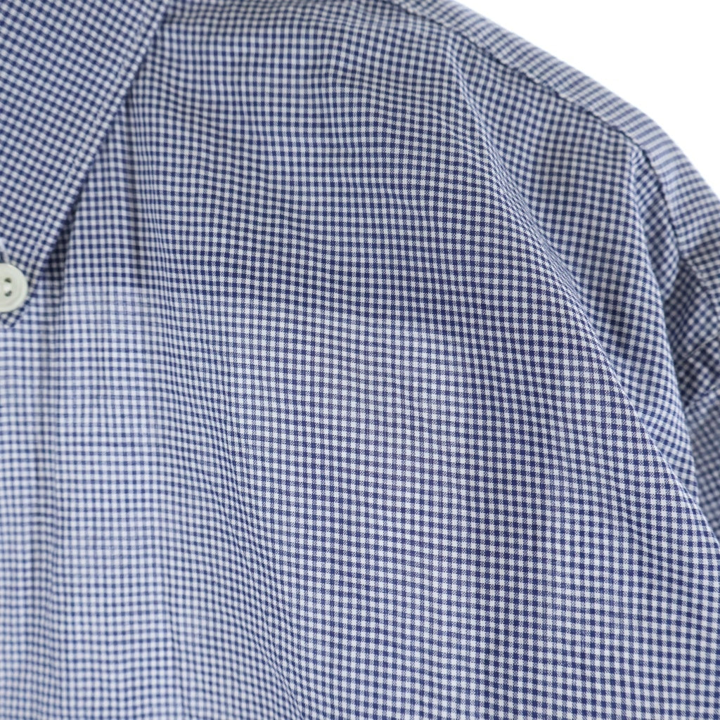 SUPREME(シュプリーム) 13SS×COMME des GARCONS SHIRT Gusset Shirt コムデギャルソン ガゼット ボタンダウン ギンガムチェック 長袖シャツ ホワイト/ブルー S1SS13