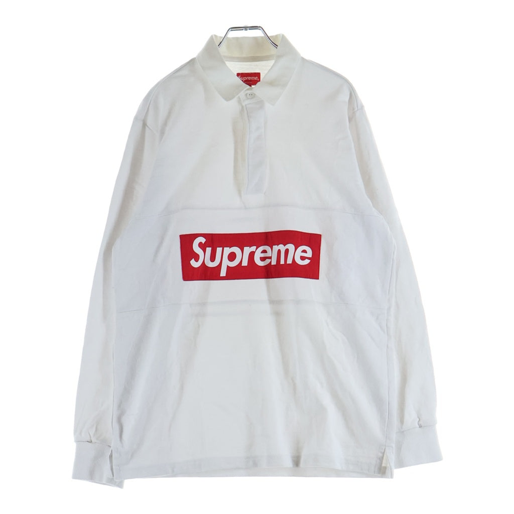 SUPREME(シュプリーム) 15AW Team Rugby 長袖 ラガーシャツ ホワイト